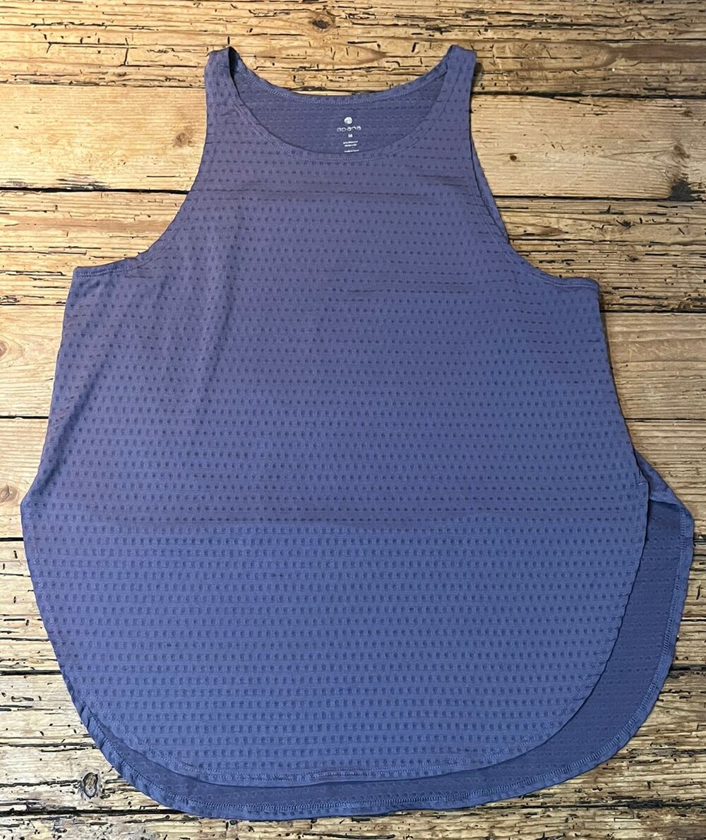Apana Size M Blue Workout Tank